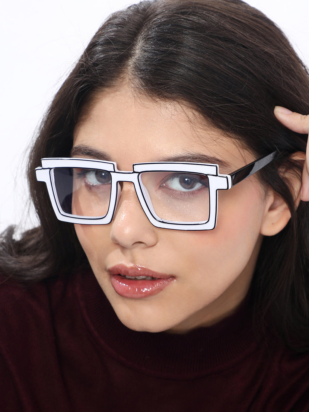 The Animated Wayfarer Sunglass - Chalk White