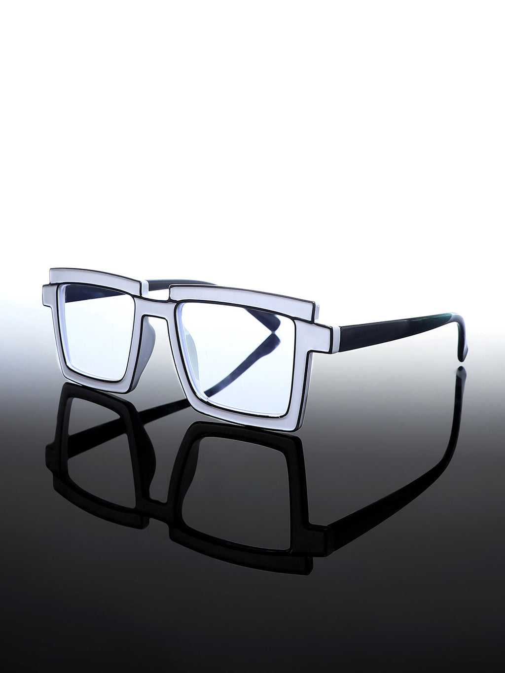 The Animated Wayfarer Sunglass - Chalk White