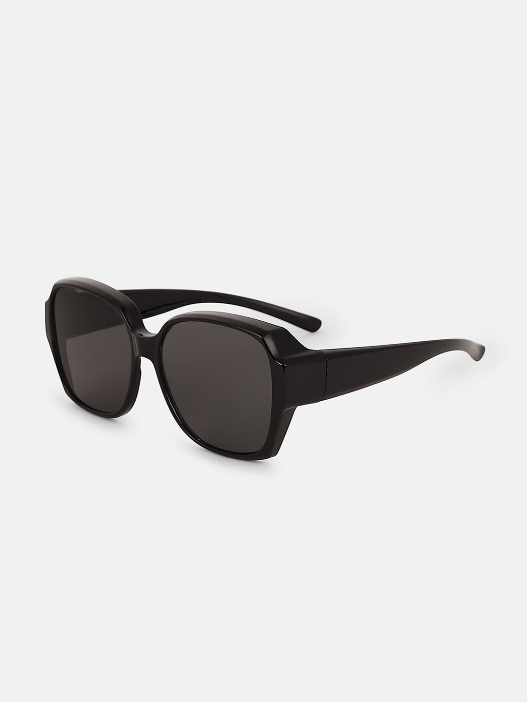 The Layover Oversized Sunglass - Onyx Black