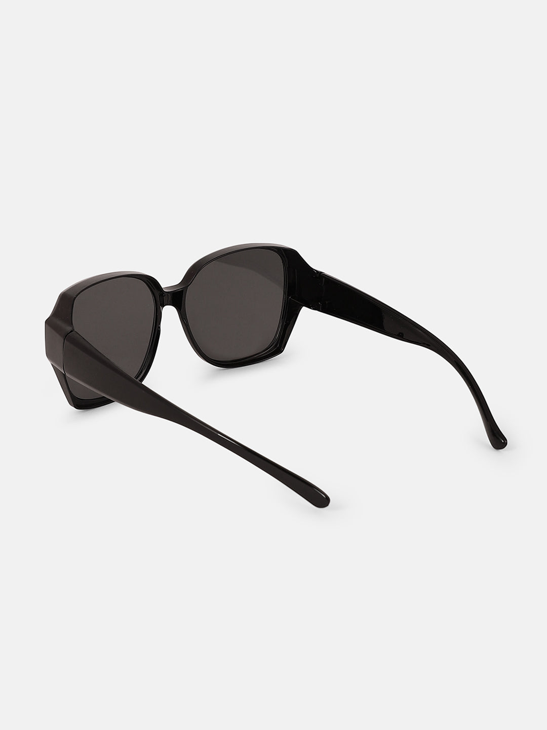 The Layover Oversized Sunglass - Onyx Black