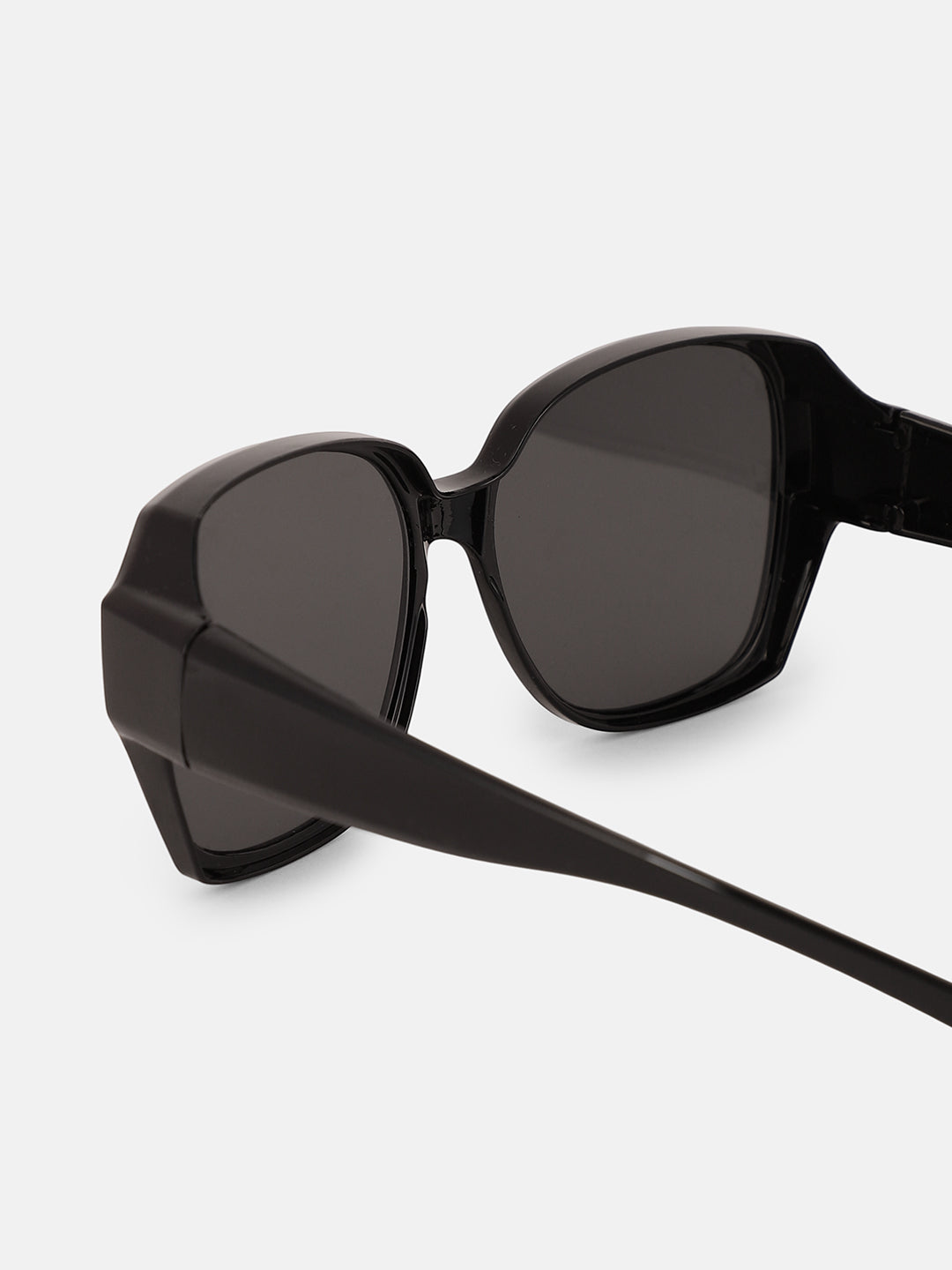 The Layover Oversized Sunglass - Onyx Black