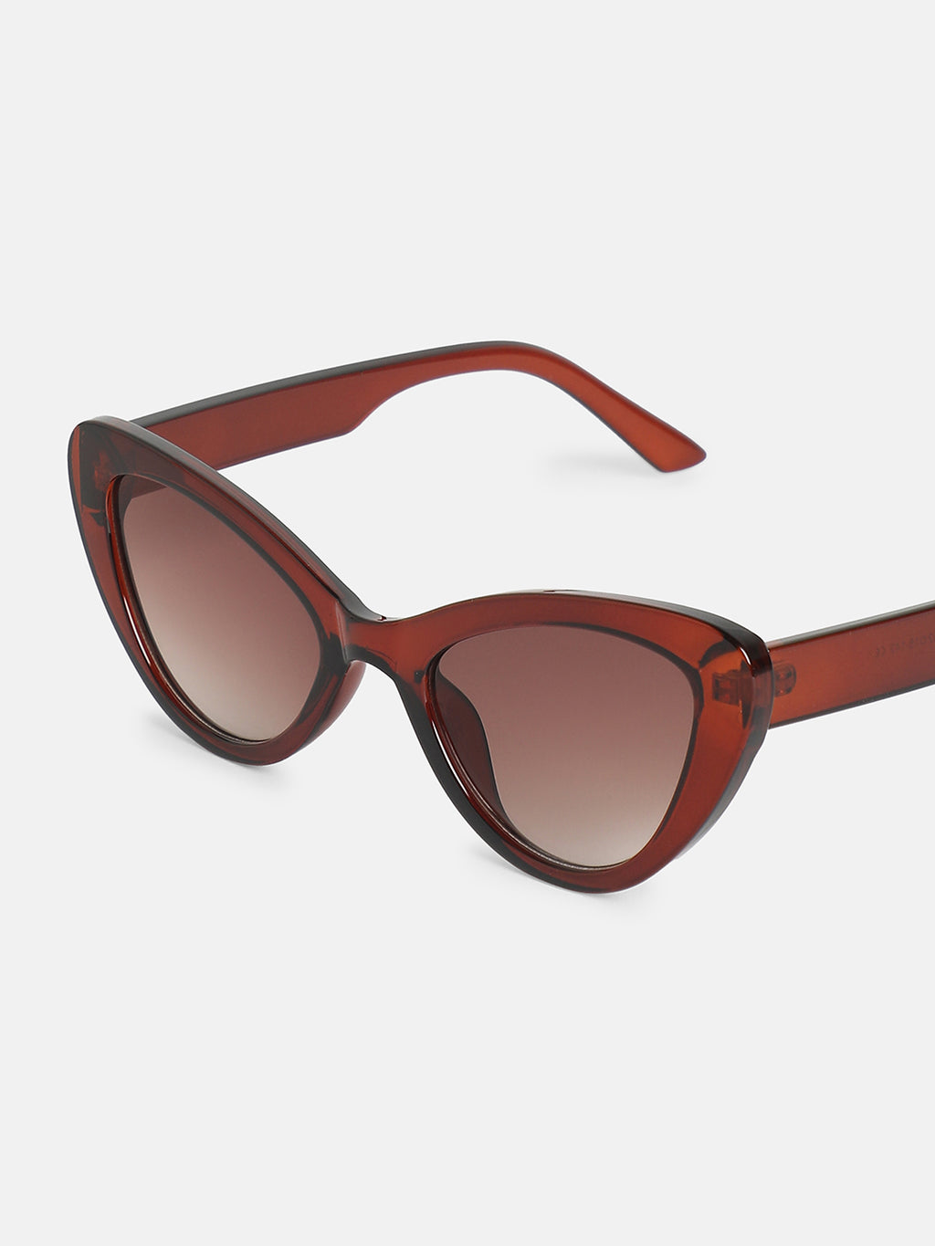 The Diva Cat Eye Sunglass-Ruby Red