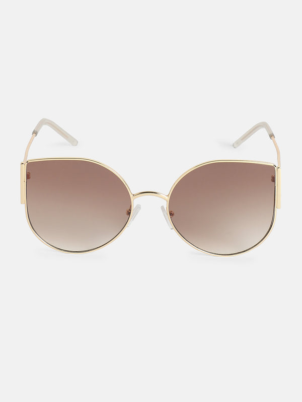 The Classic Aviator Sunglass-Gold Brown