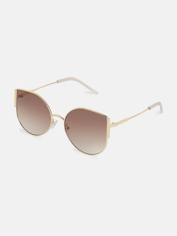 The Classic Aviator Sunglass-Gold Brown