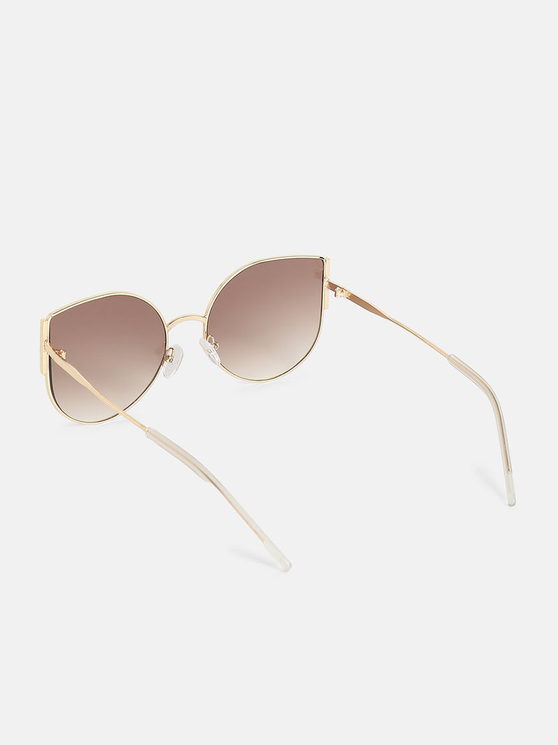 The Classic Aviator Sunglass-Gold Brown