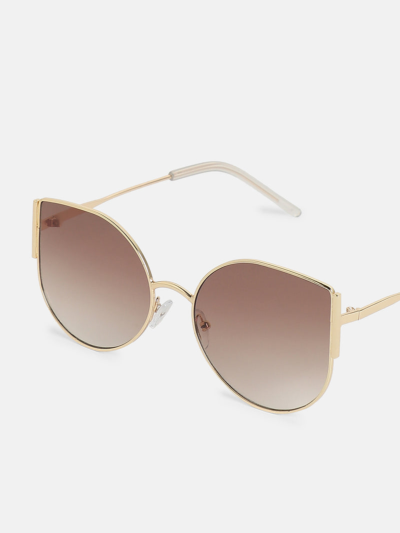 The Classic Aviator Sunglass-Gold Brown