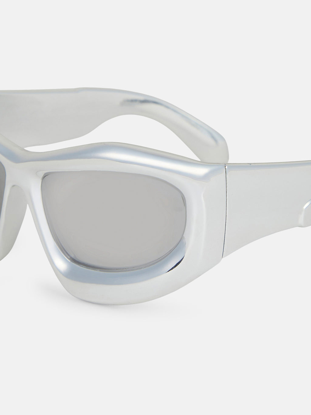 The Velocity Shield Sunglass - Silver Smoke