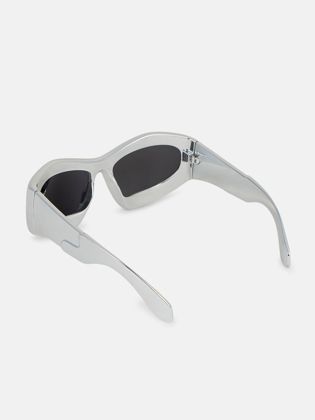 The Velocity Shield Sunglass - Silver Smoke
