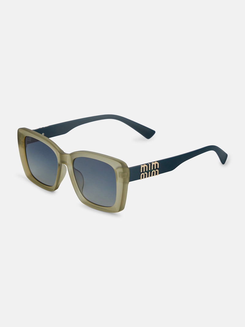 The Atlas Square Sunglass - Champagne Gold