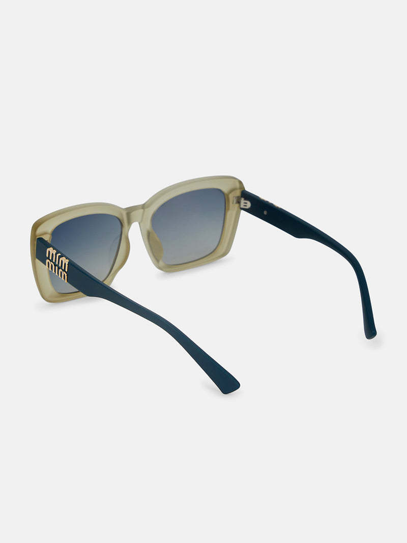 The Atlas Square Sunglass - Champagne Gold
