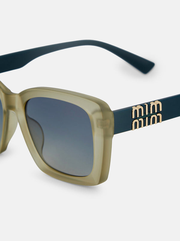 The Atlas Square Sunglass - Champagne Gold