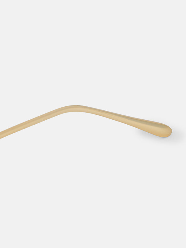 The Nova Rimless Sunglass - Desert Gold