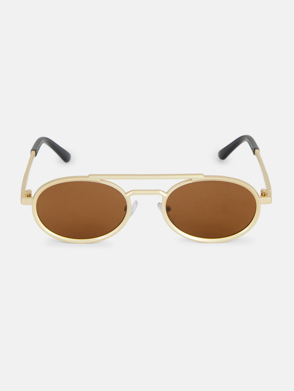 The Scholar Round Sunglass - Coffee Brown