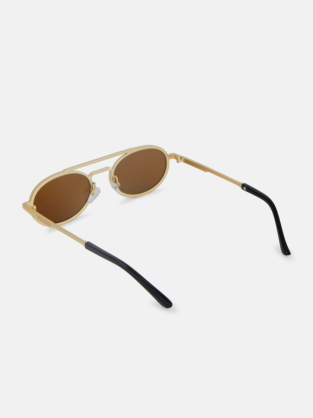 The Scholar Round Sunglass - Coffee Brown