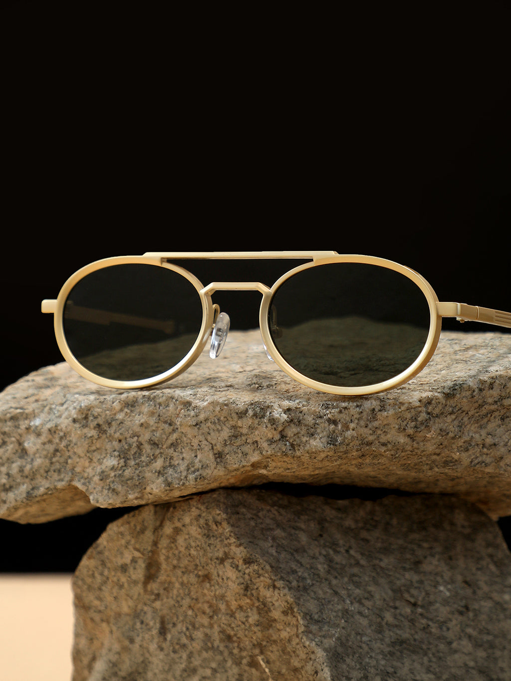 The Scholar Round Sunglass - Jungle Green