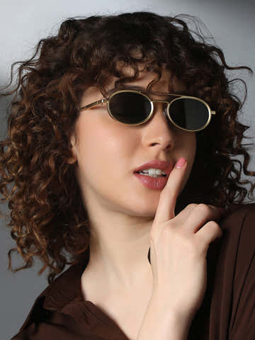 The Scholar Round Sunglass - Jungle Green