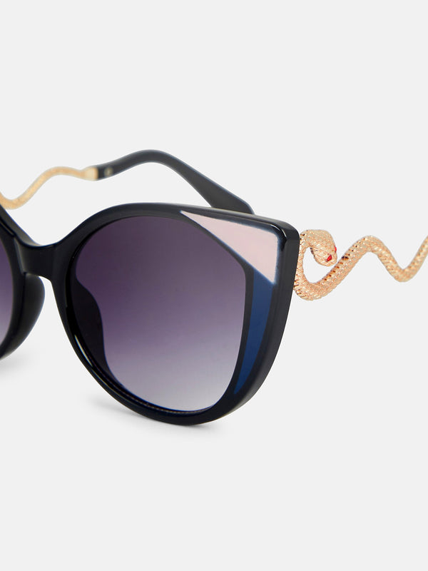 The Diva Cat Cat-Eye Sunglass-Midnight Violet