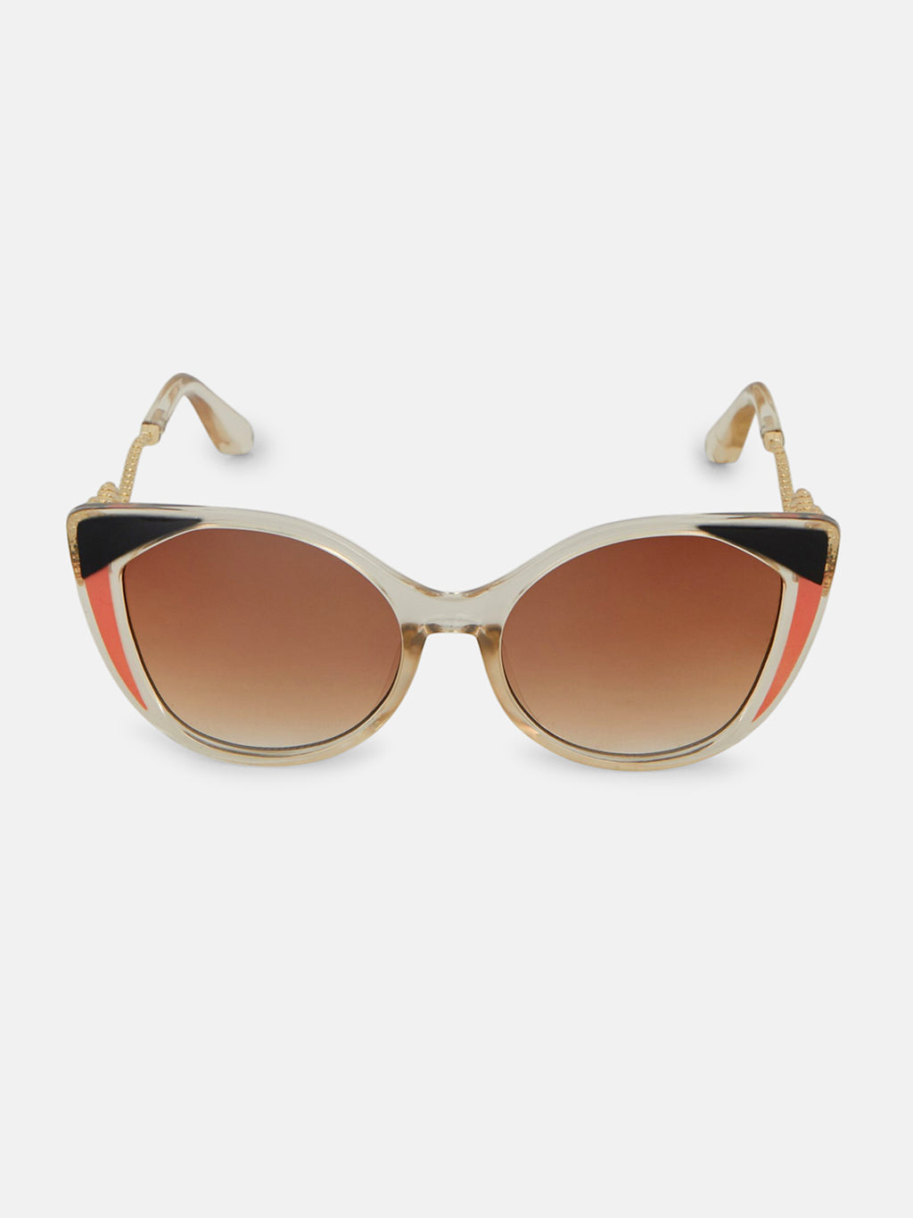 The Diva Cat Cat-Eye Sunglass-Golden Amber