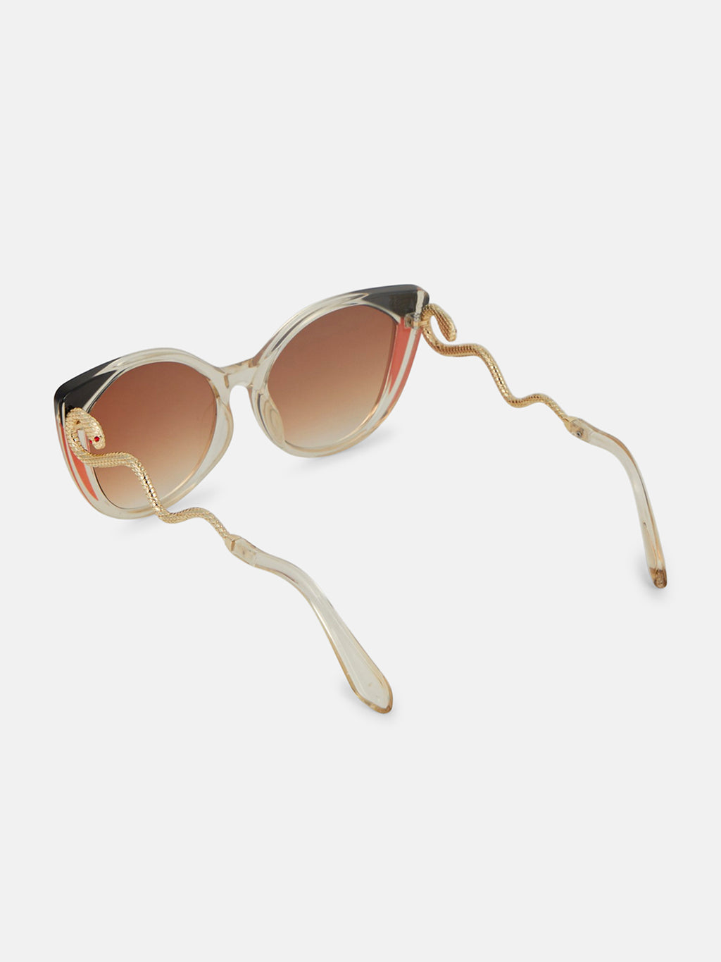 The Diva Cat Cat-Eye Sunglass-Golden Amber