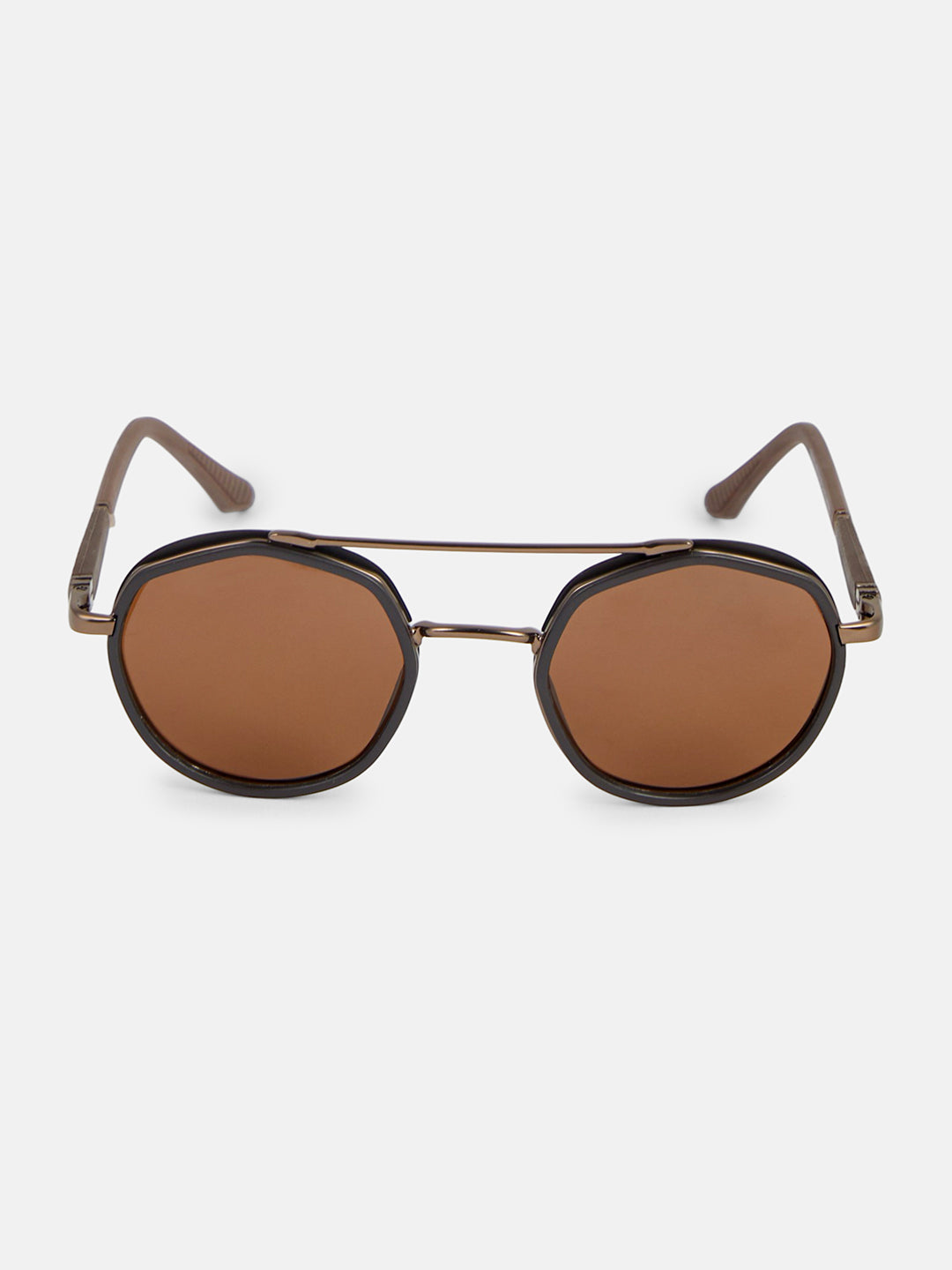 The Scholar Round Sunglass - Vintage Brown