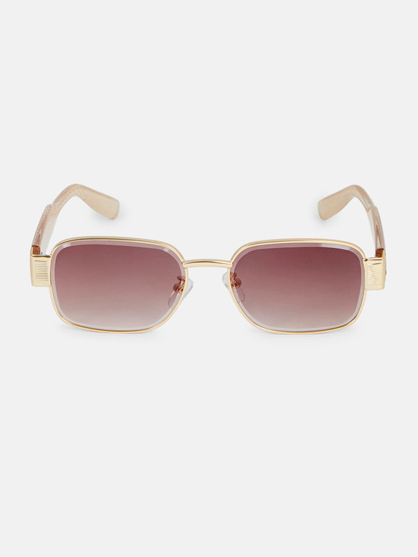 The Sunset Square Sunglass - Rose Pink