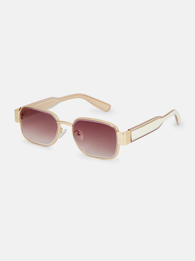The Sunset Square Sunglass - Rose Pink