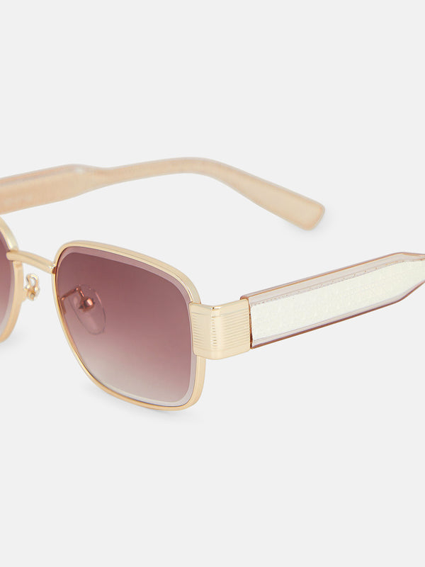 The Sunset Square Sunglass - Rose Pink