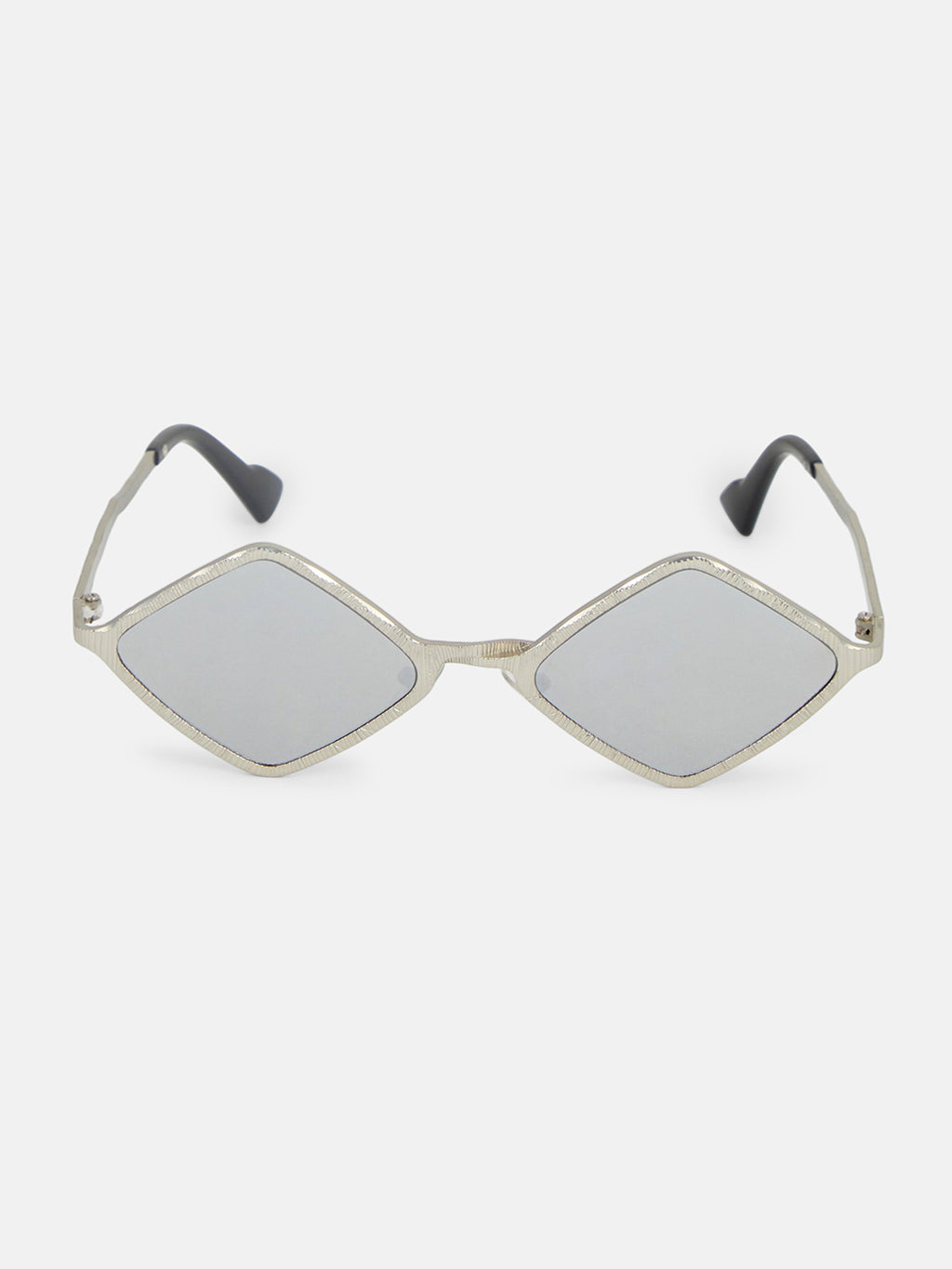 The Edge Geometric Sunglass - Silver Mist