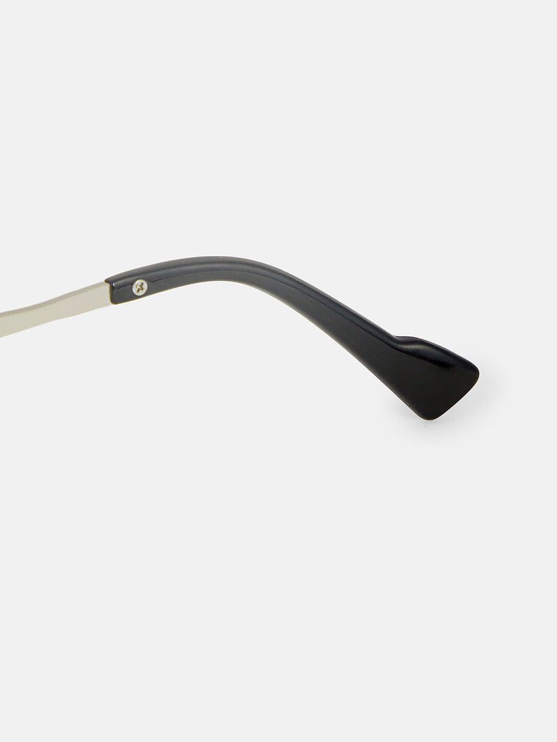 The Edge Geometric Sunglass - Silver Mist