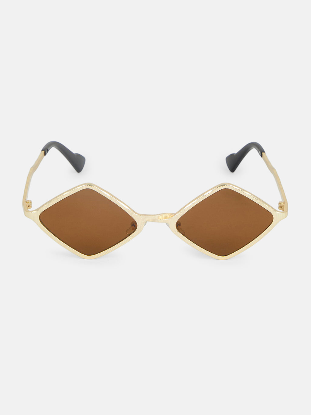 The Edge Geometric Sunglass - Bronze Amber