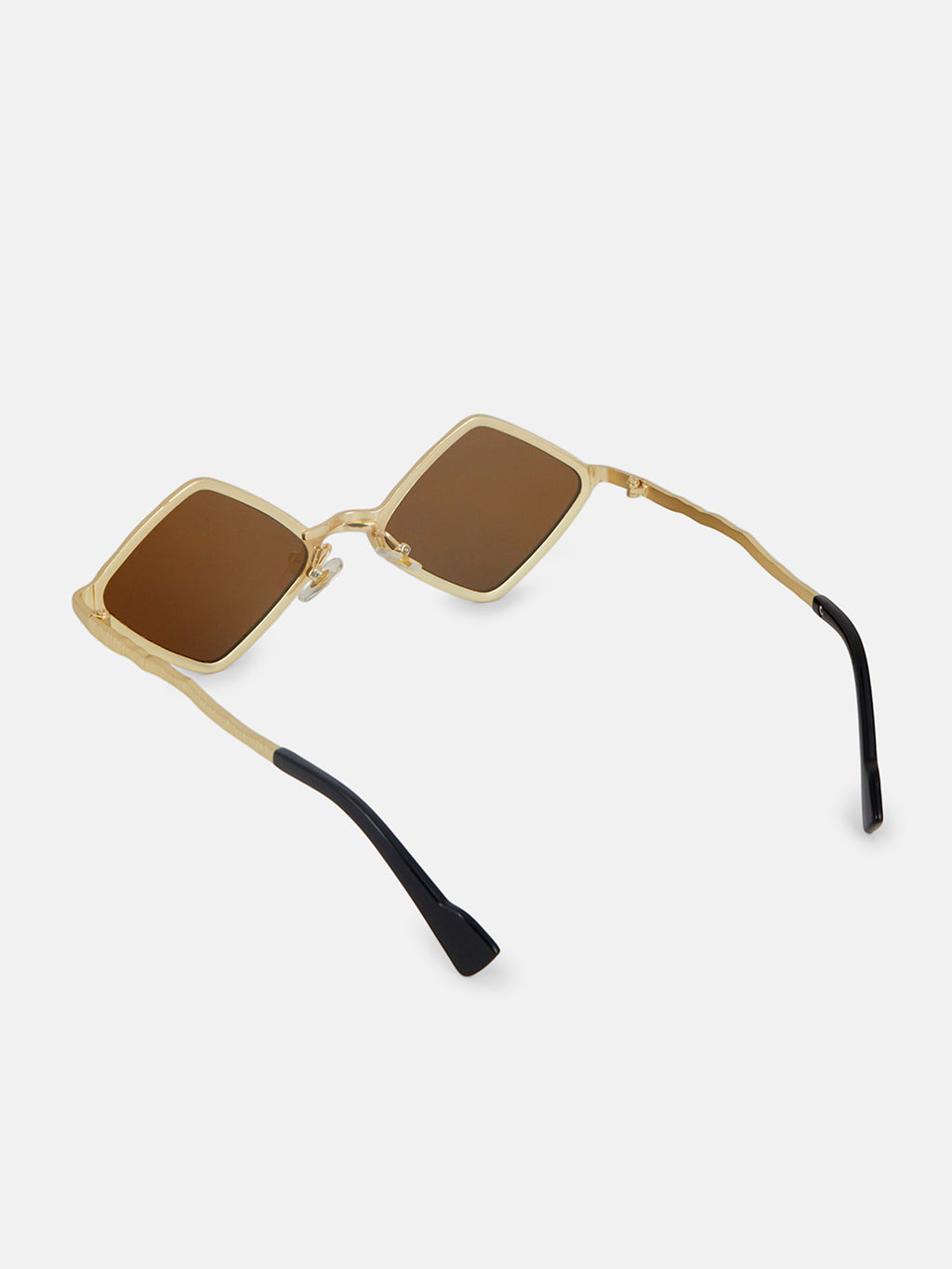 The Edge Geometric Sunglass - Bronze Amber