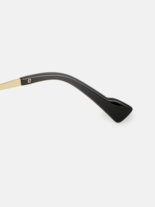 The Edge Geometric Sunglass - Bronze Amber