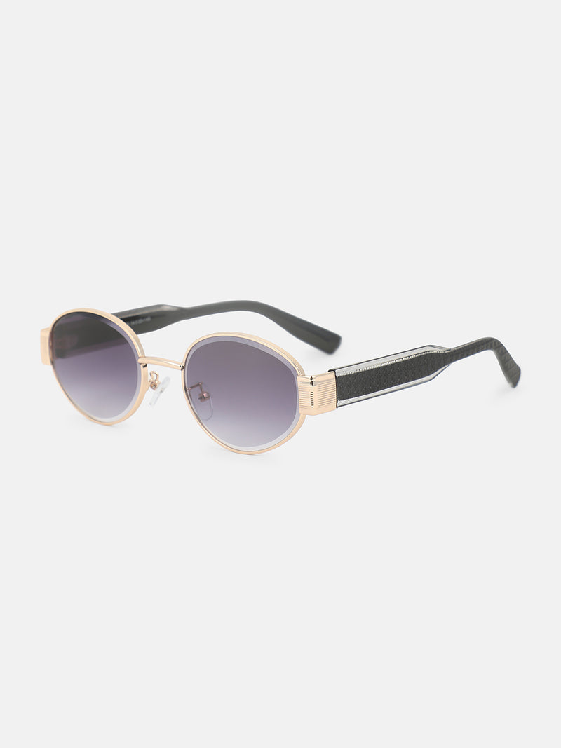 The Slim Oval Sunglass-Rose Tint