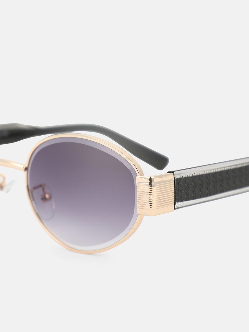 The Slim Oval Sunglass-Rose Tint
