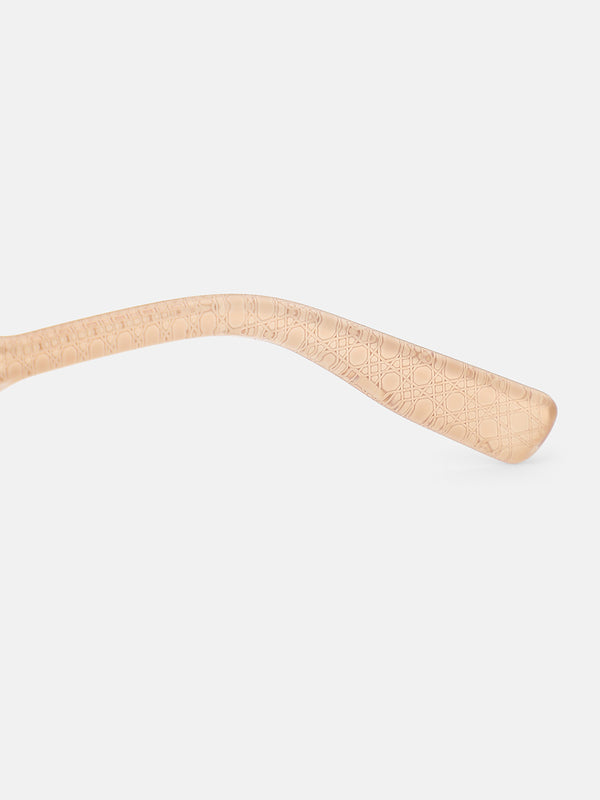 The Soft Oval Sunglass-Blush Gold