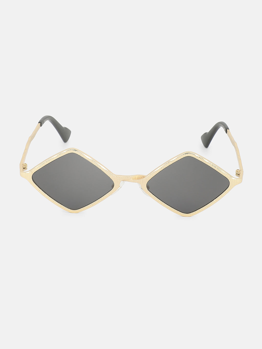 The Edge Rectangular Sunglass-Black Gold