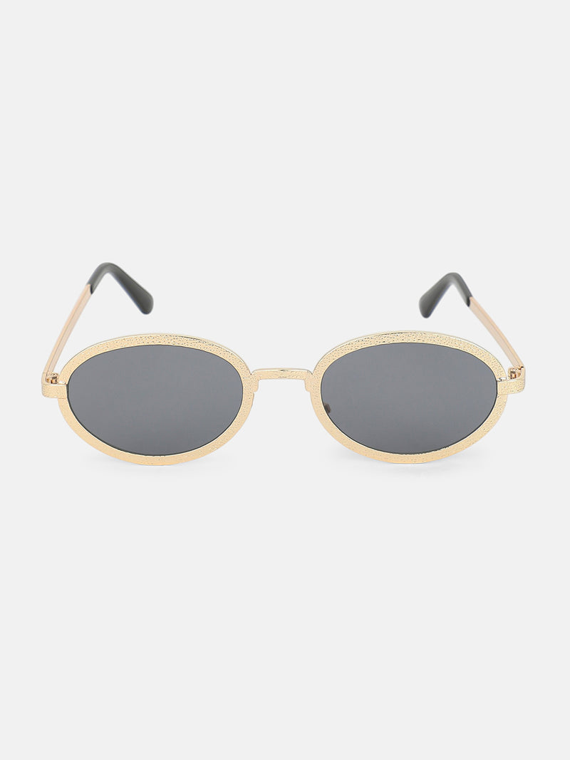 The Minimal Round Sunglass - Jet Black