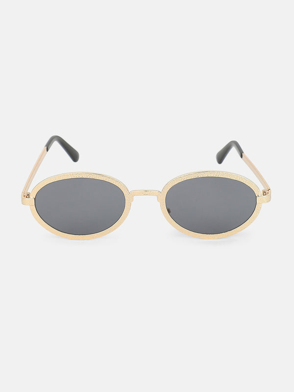 The Minimal Round Sunglass - Jet Black