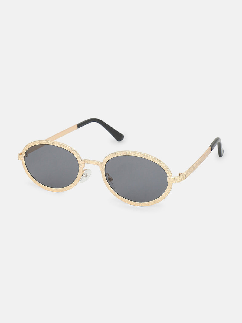 The Minimal Round Sunglass - Jet Black