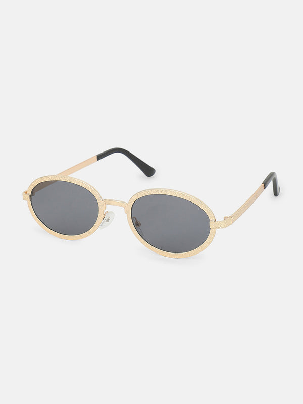 The Minimal Round Sunglass - Jet Black