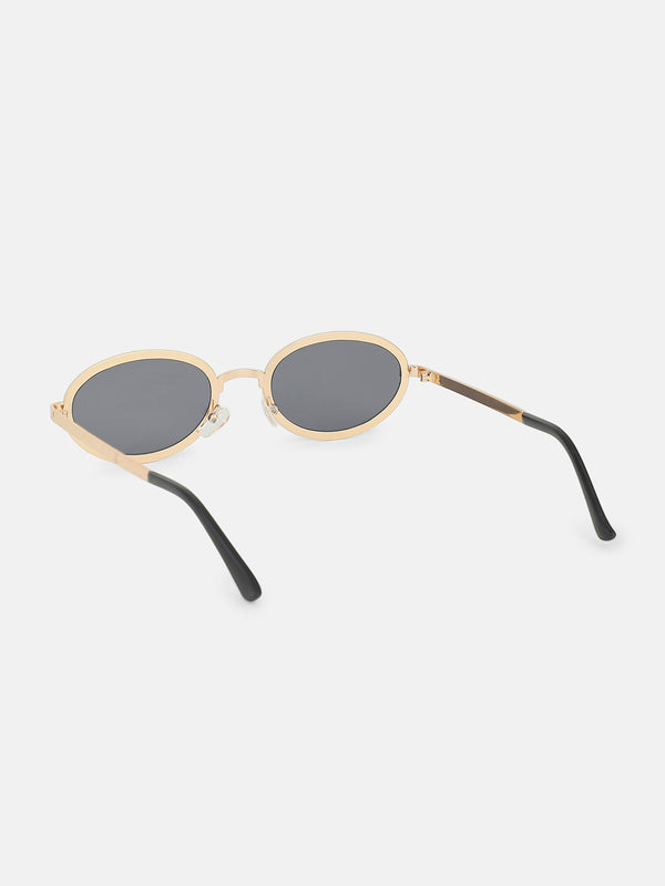 The Minimal Round Sunglass - Jet Black