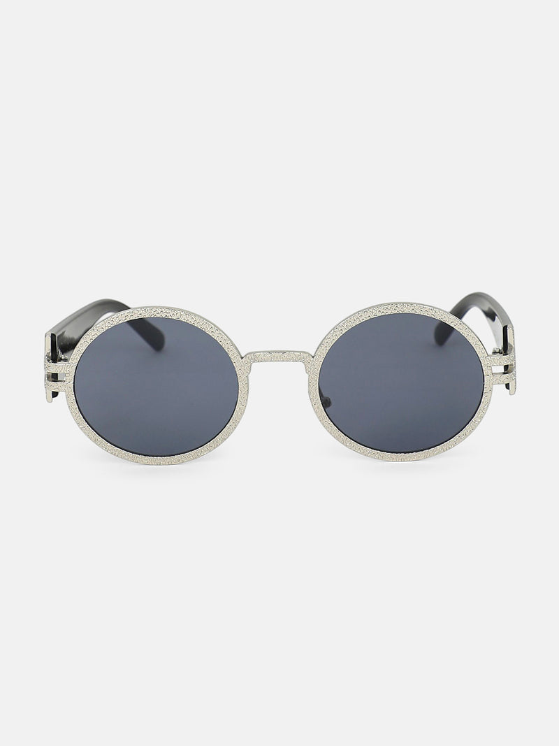 The Slim Oval Sunglass - Gold Smoke