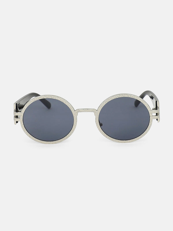The Slim Oval Sunglass - Gold Smoke