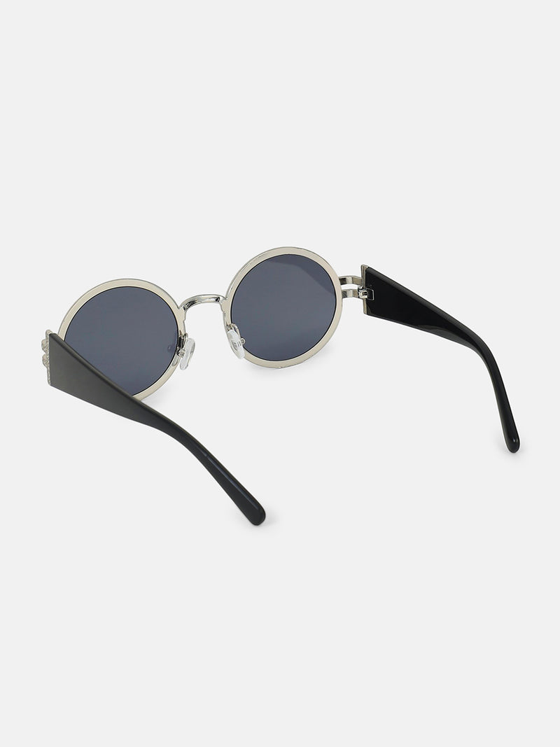 The Slim Oval Sunglass - Gold Smoke