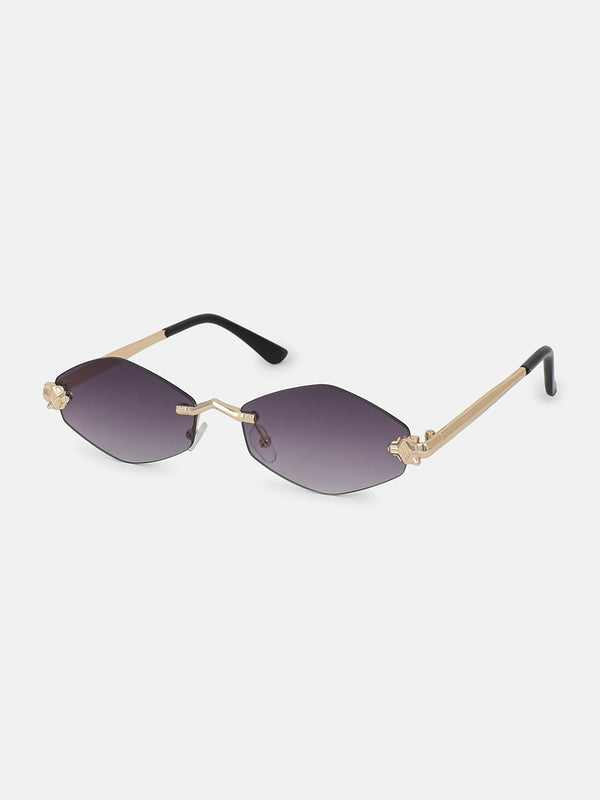 The Rimless Edge Sunglass - Silver Tint