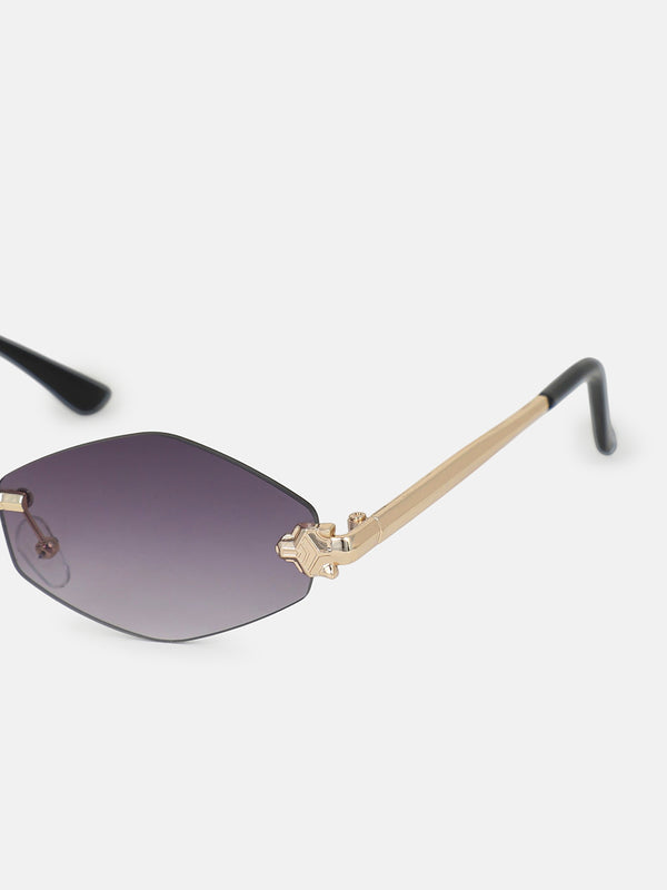 The Rimless Edge Sunglass - Silver Tint