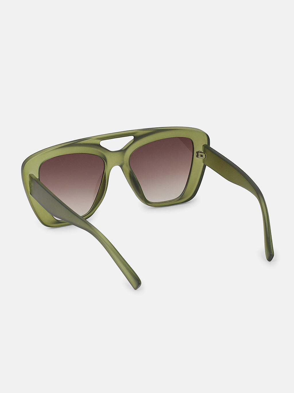 The Diva Cat Eye Sunglass - Olive Pink