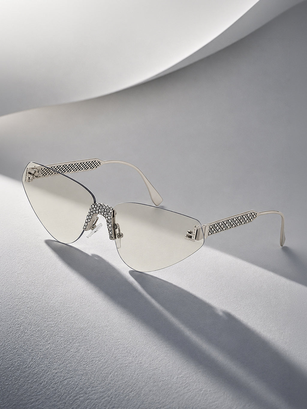 The Silver Air Rimless Sunglasses