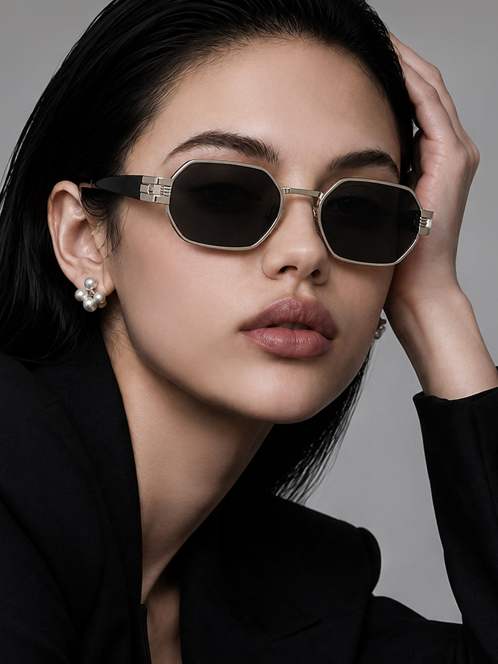 The Urban Slate Geometric Sunglasses