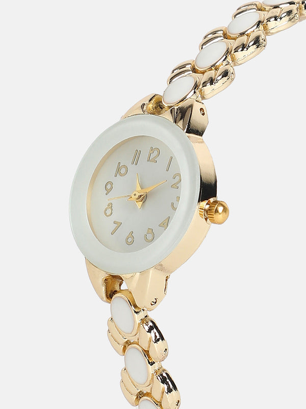 The-Enamel-Round-Watch-With-Bracelet-Combo